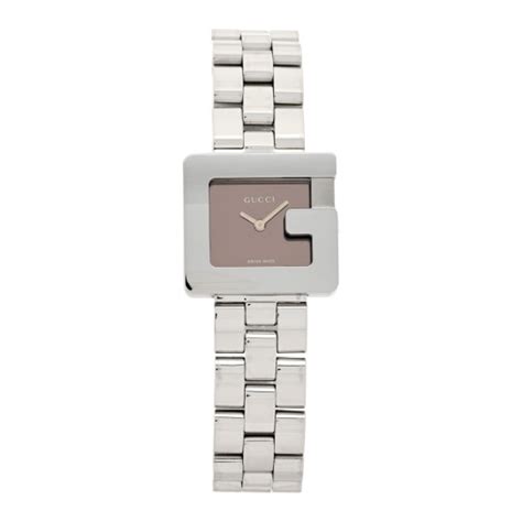 GUCCI Stainless Steel 23mm 3600L Quartz Watch Brown